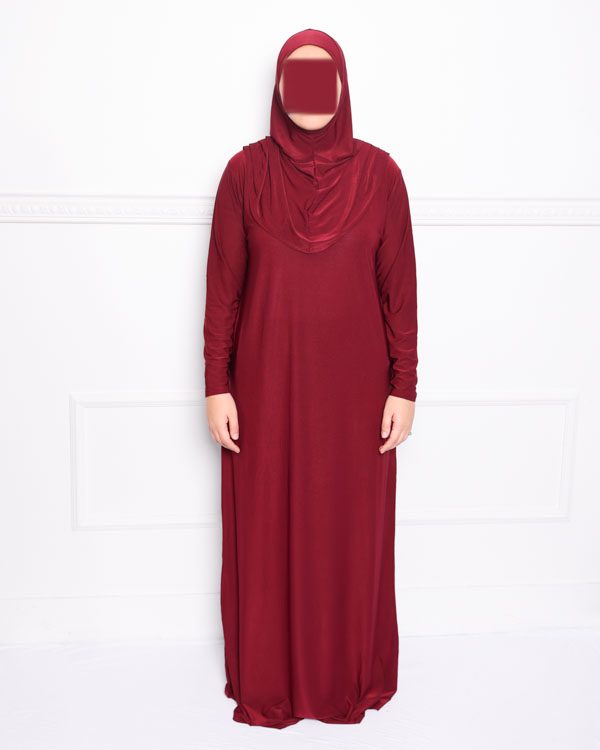 robe de prière tenue de prière ensemble de prière rouge